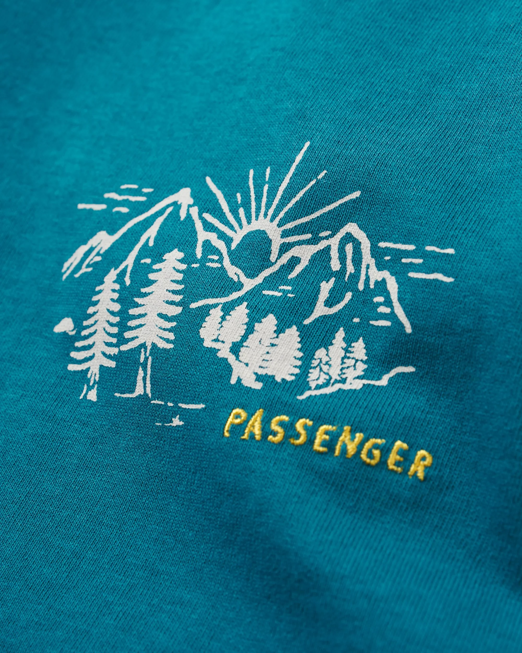 T-shirt à manches longues recyclé Riser - Bleu Corail – Image 3
