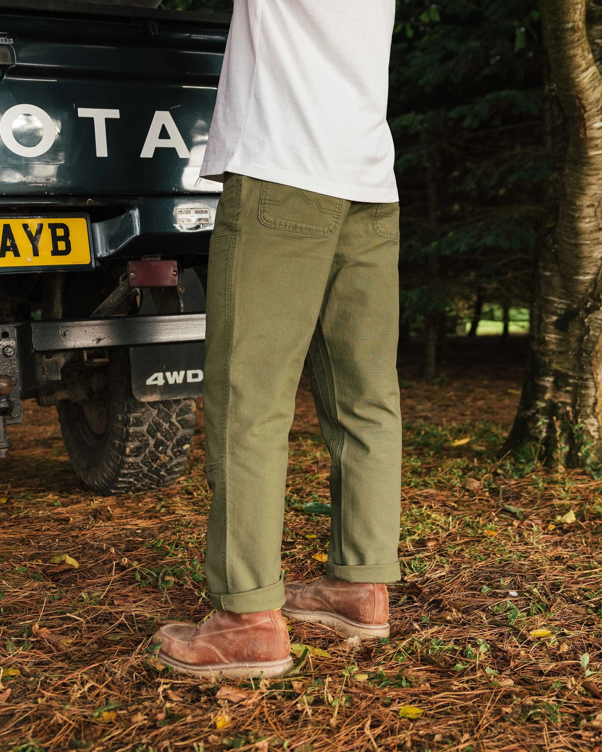 Pantalon en coton bio Vantage - Kaki – Image 3