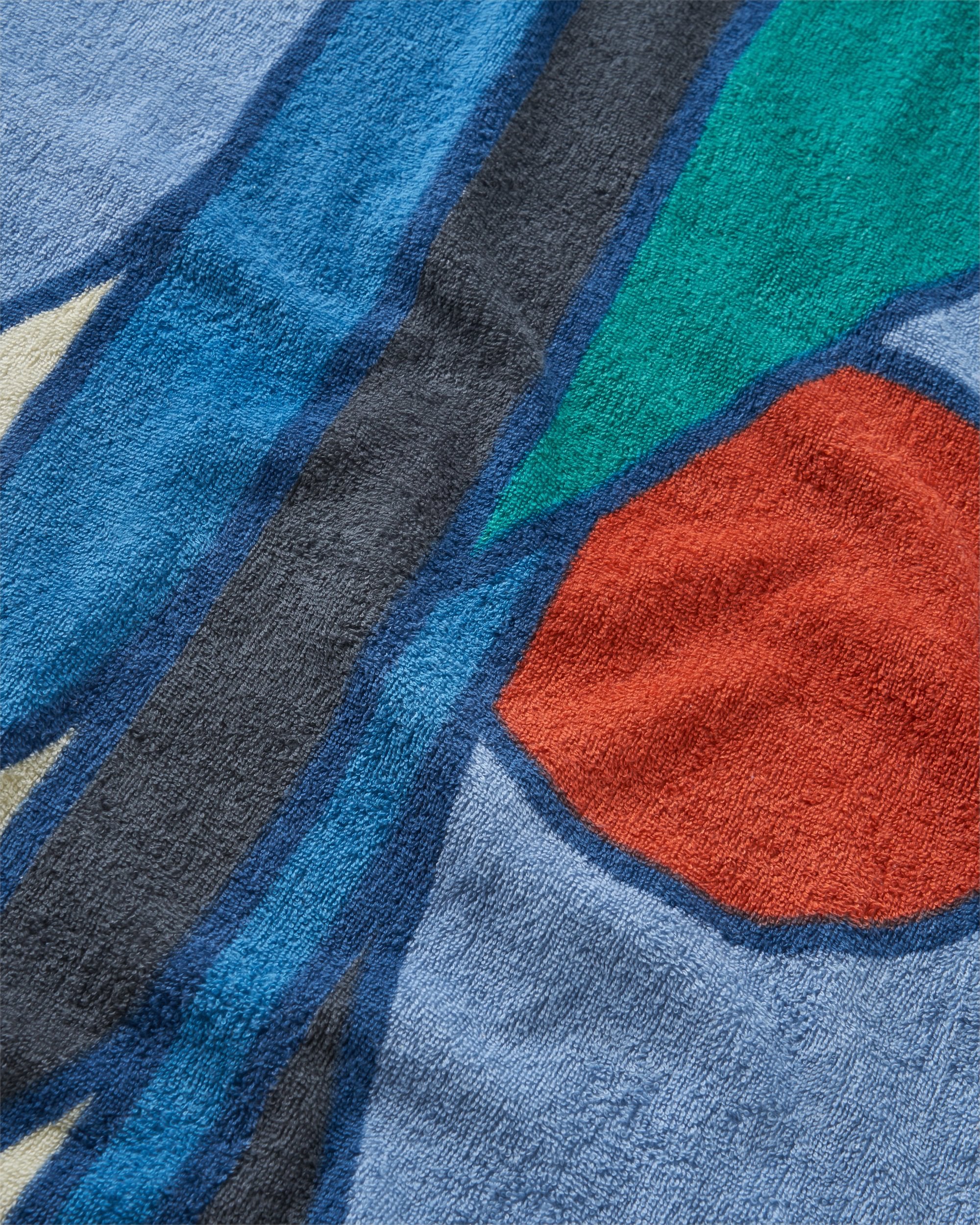 Serviette de Plage en Coton Bio Tideline - Denim Foncé – Image 8